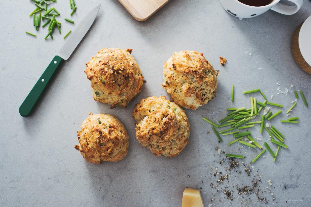 Small Batch Black Pepper Parmesan Chive Biscuit Recipe